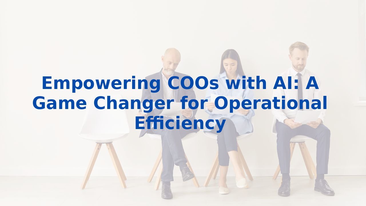 Empowering COOs with AI: A Game Changer for Operational Efficiency