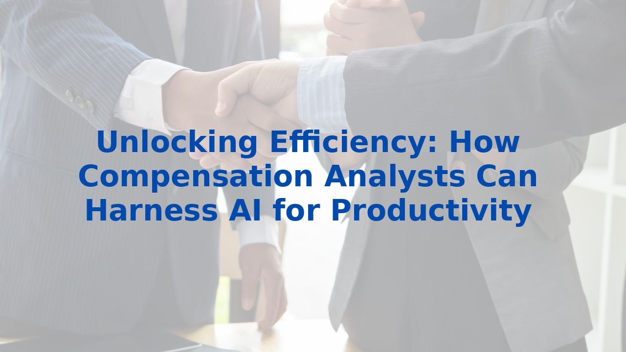 Unlocking Efficiency: How Compensation Analysts Can Harness AI for Productivity