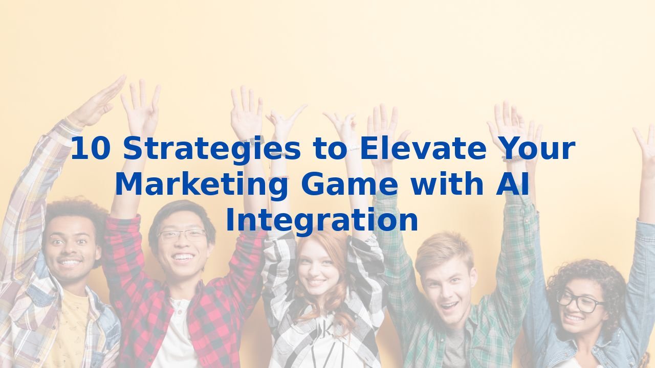 10 Strategies to Elevate Your Marketing Game with AI Integration