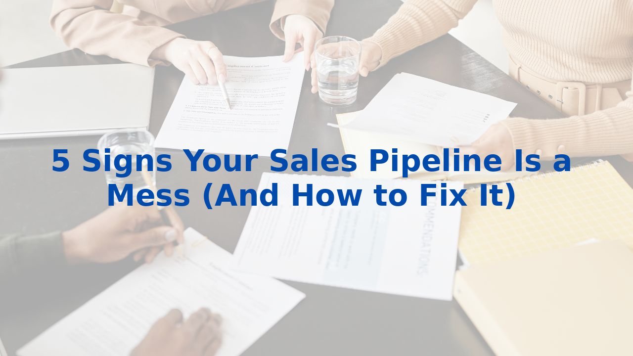 5 Signs Your Sales Pipeline Is a Mess (And How to Fix It)