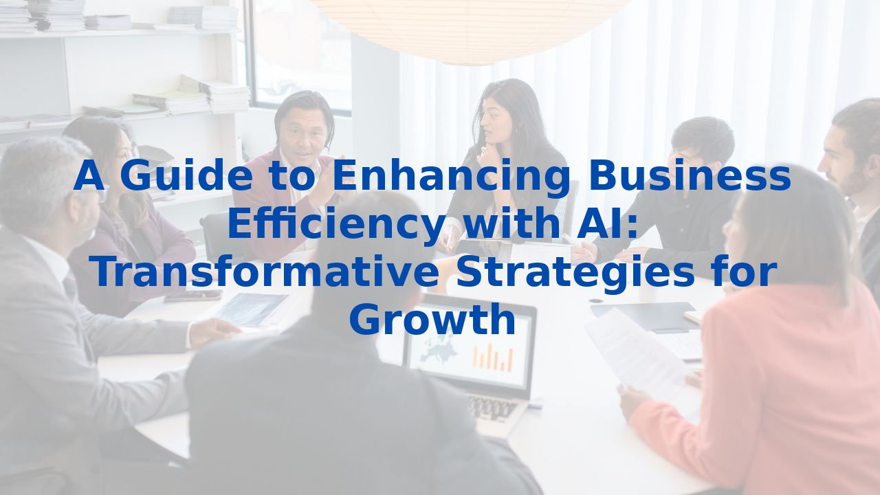 A Guide to Enhancing Business Efficiency with AI: Transformative Strategies for Growth