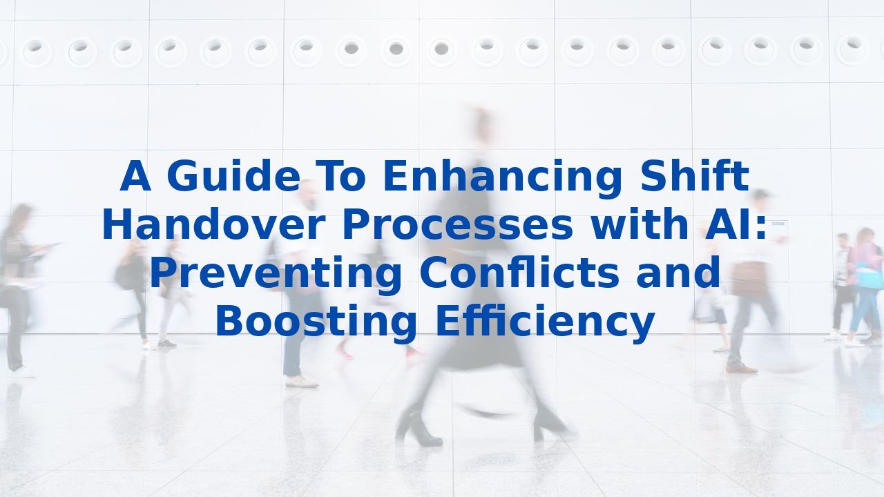 A Guide To Enhancing Shift Handover Processes with AI: Preventing Conflicts and Boosting Efficiency