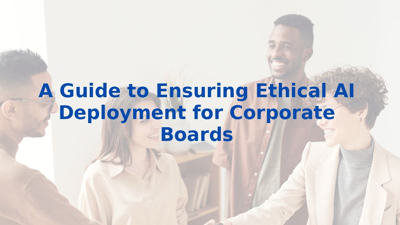 Picture of A Guide to Ensuring Ethical AI Deployment for Corporate Boards