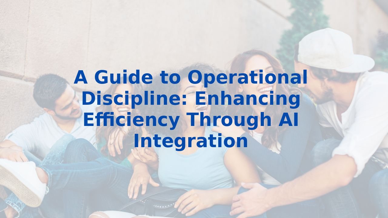A Guide to Operational Discipline: Enhancing Efficiency Through AI Integration