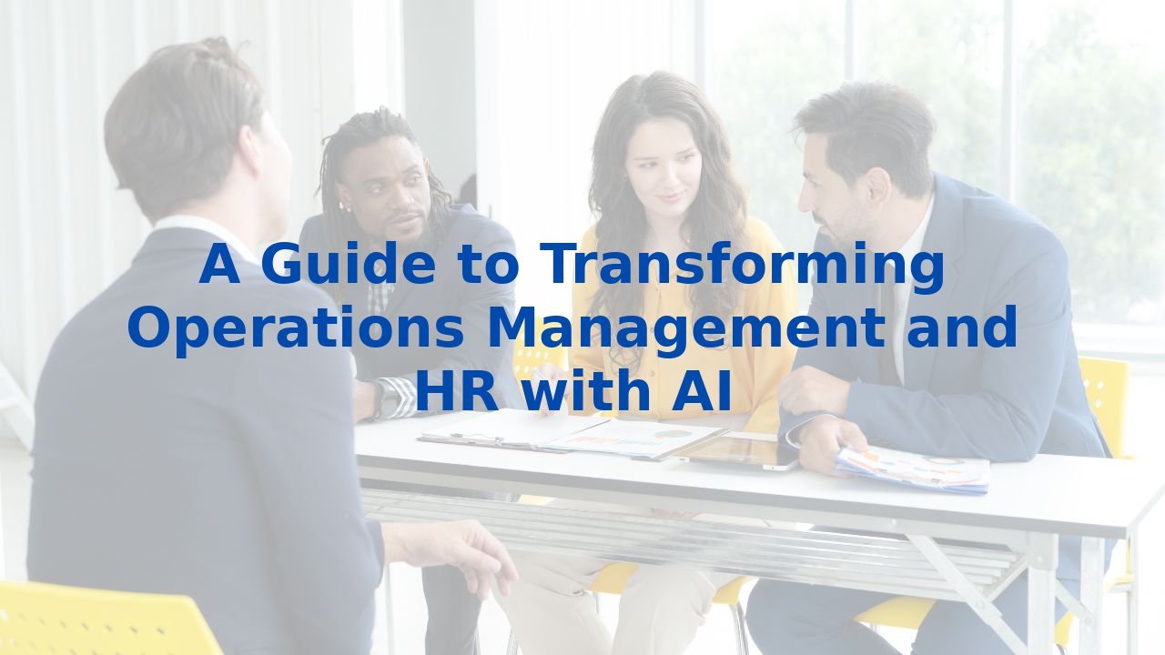 A Guide to Transforming Operations Management and HR with AI