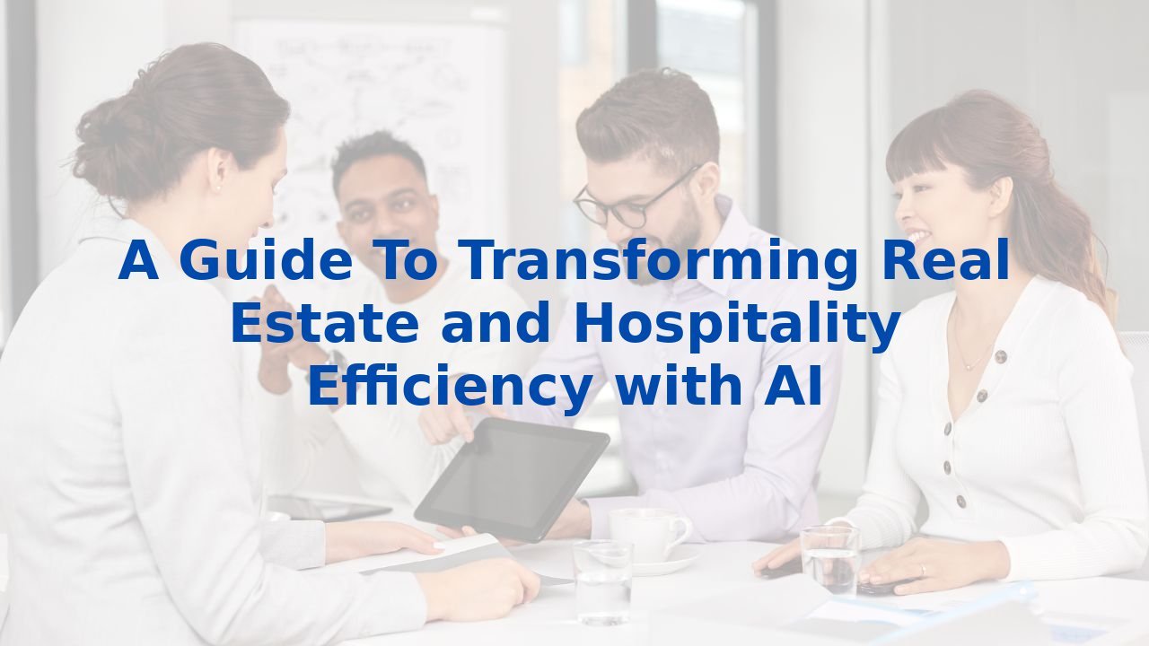 A Guide To Transforming Real Estate and Hospitality Efficiency with AI