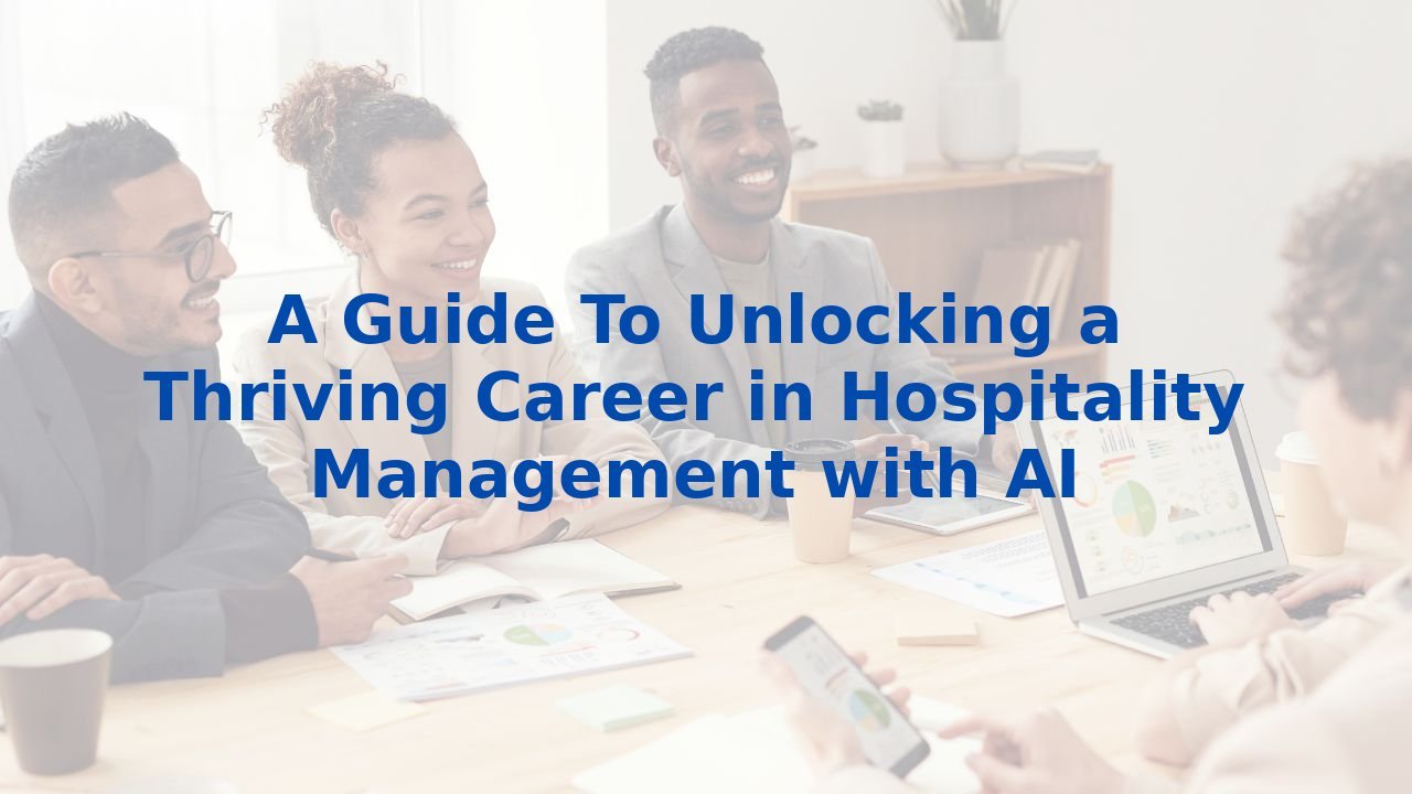 A Guide To Unlocking a Thriving Career in Hospitality Management with AI