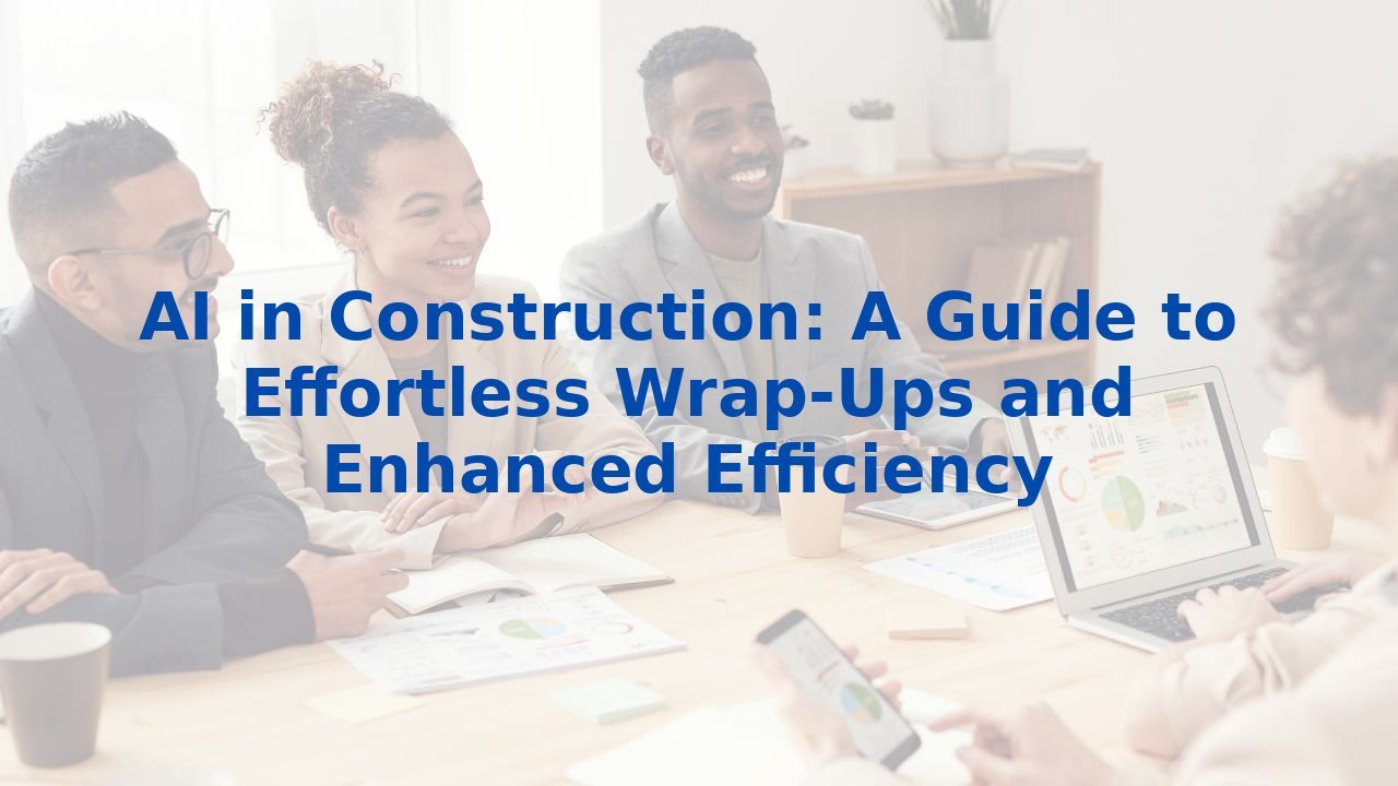 AI in Construction: A Guide to Effortless Wrap-Ups and Enhanced Efficiency