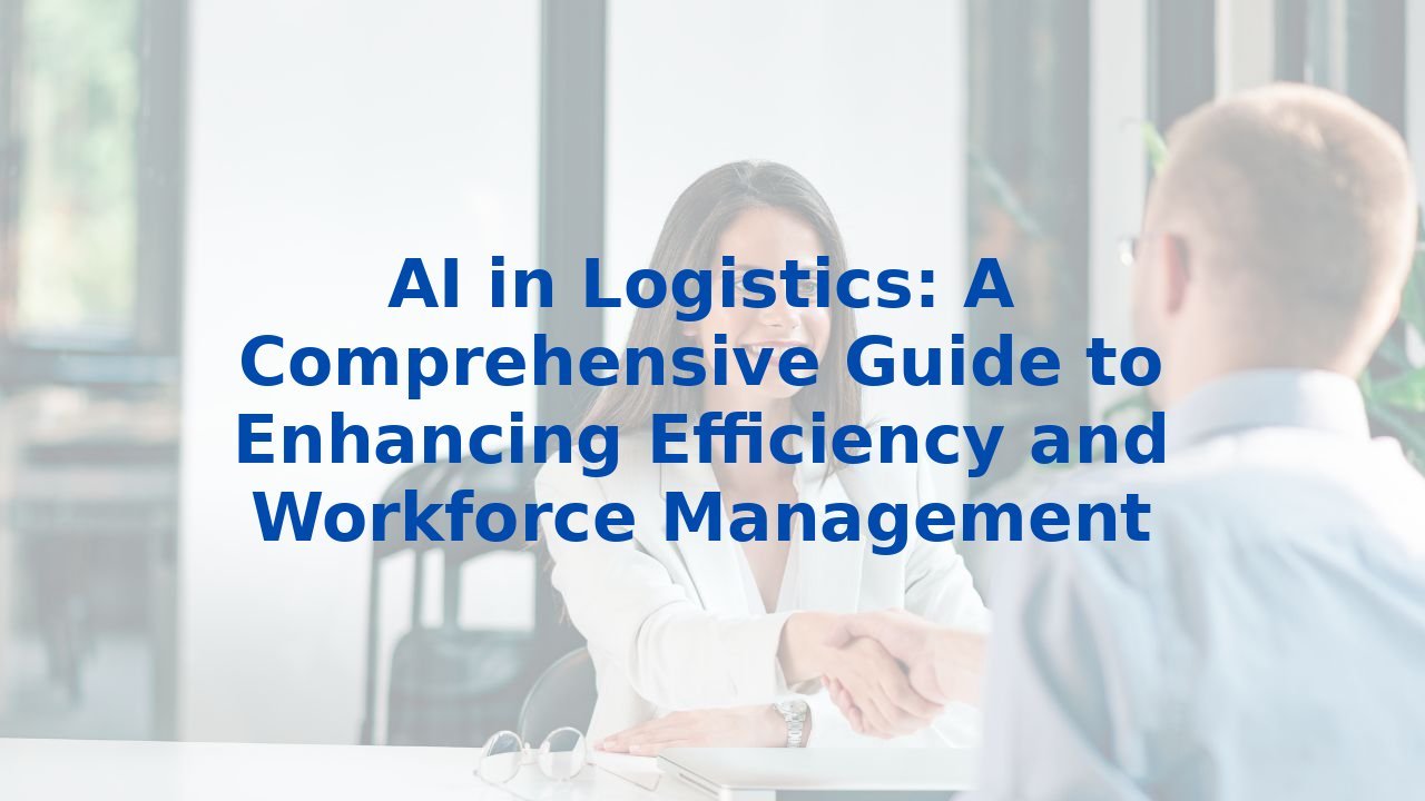 AI in Logistics: A Comprehensive Guide to Enhancing Efficiency and Workforce Management