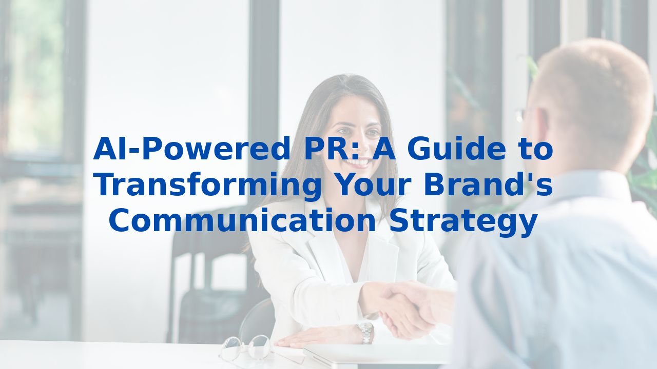 AI-Powered PR: A Guide to Transforming Your Brand's Communication Strategy