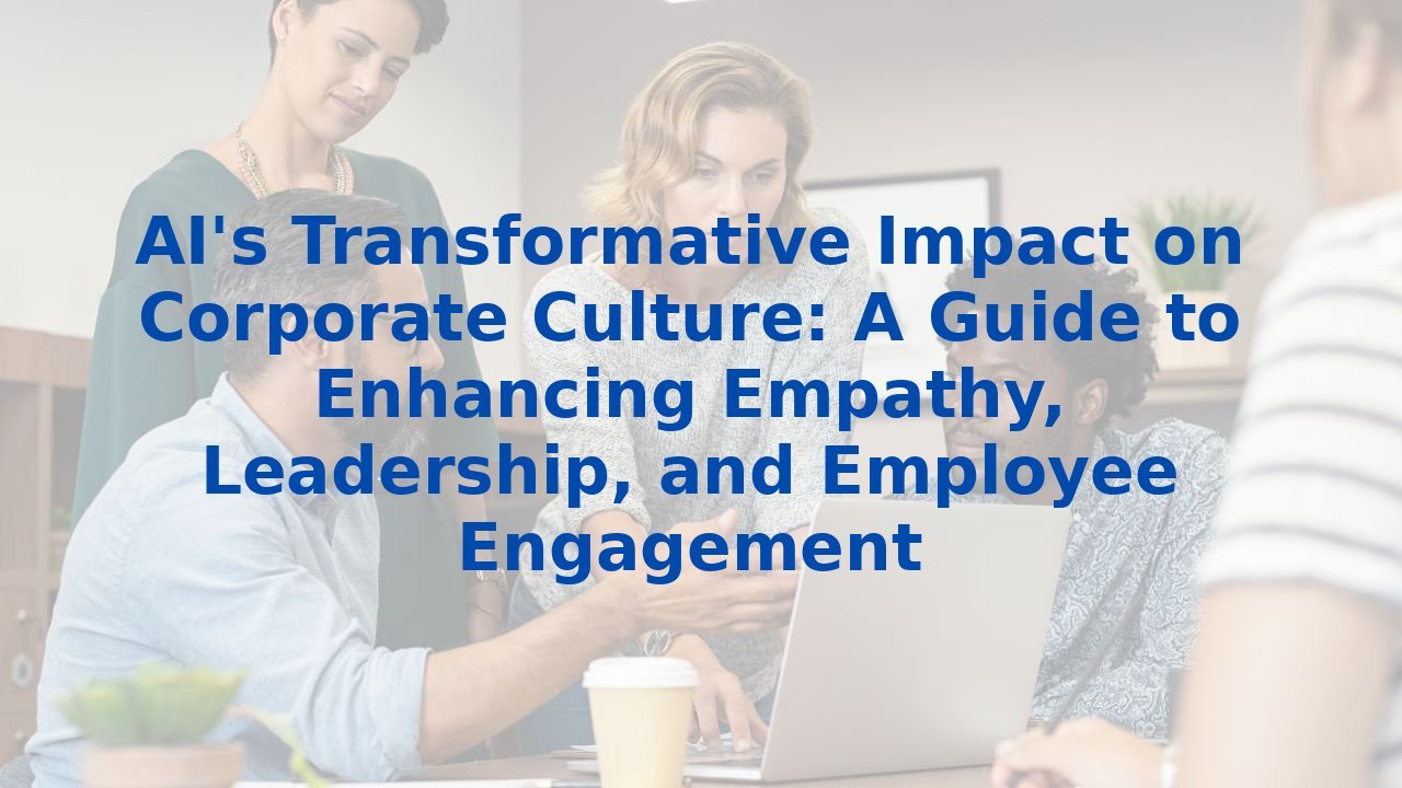 AI's Transformative Impact on Corporate Culture: A Guide to Enhancing Empathy, Leadership, and Employee Engagement