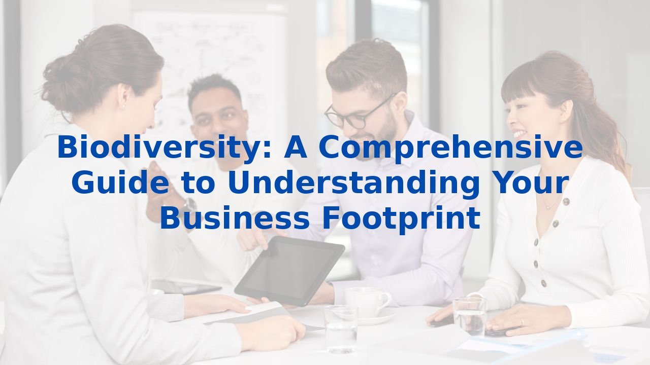 Biodiversity: A Comprehensive Guide to Understanding Your Business Footprint