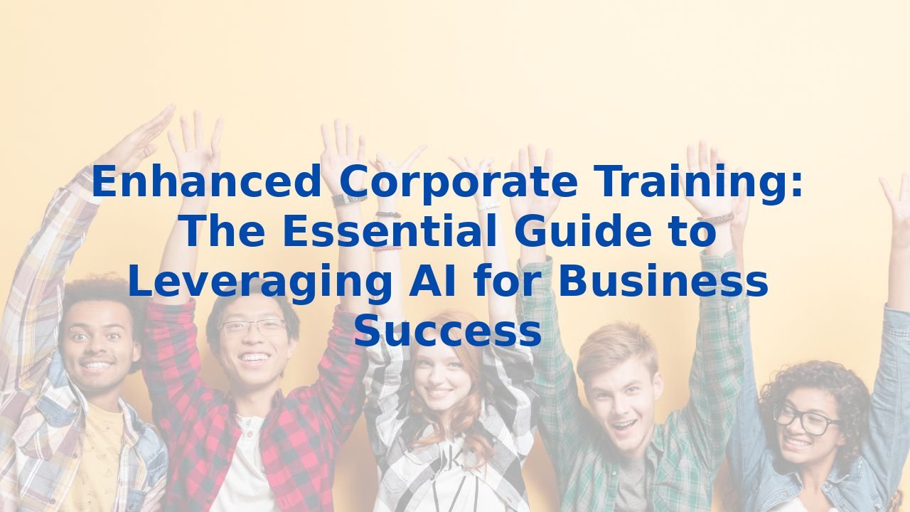 Enhanced Corporate Training: The Essential Guide to Leveraging AI for ...