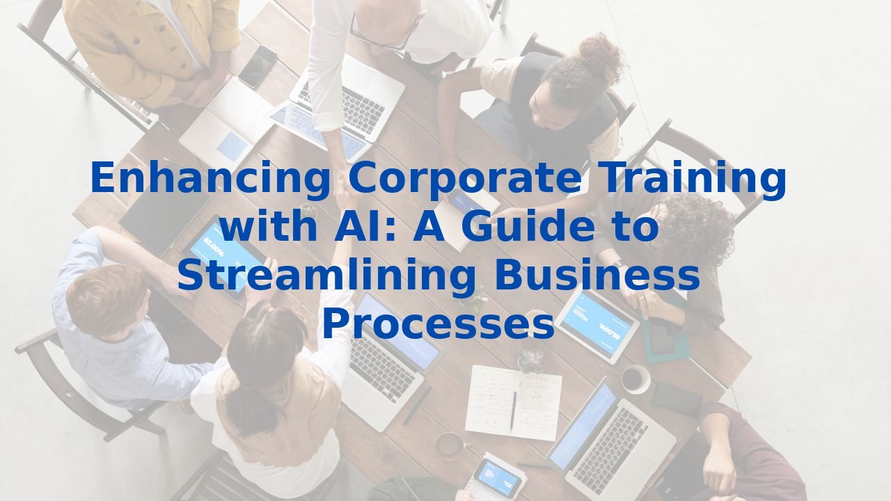 Enhancing Corporate Training With AI: A Guide To Streamlining Business ...