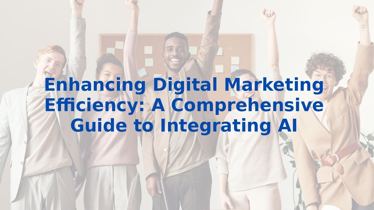 Enhancing Digital Marketing Efficiency: A Comprehensive Guide to Integrating AI