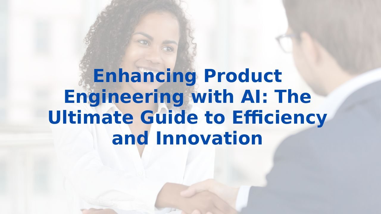 Enhancing Product Engineering with AI: The Ultimate Guide to Efficiency and Innovation