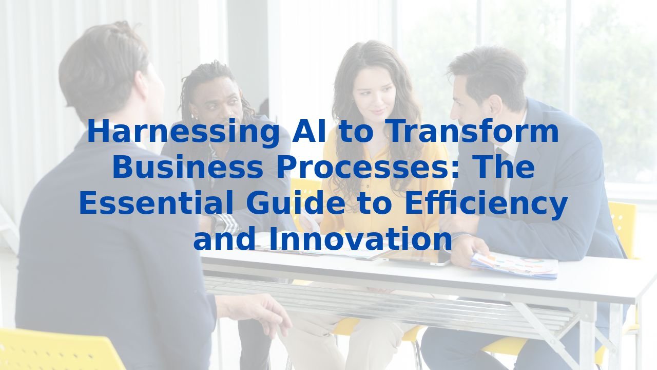 Harnessing AI to Transform Business Processes: The Essential Guide to Efficiency and Innovation