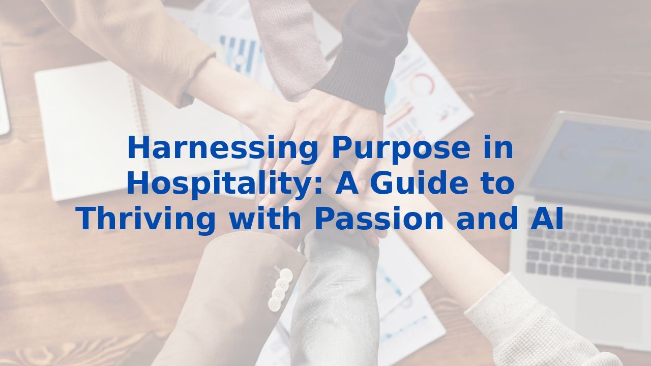 Harnessing Purpose in Hospitality: A Guide to Thriving with Passion and AI