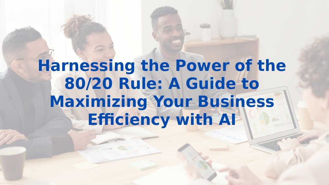 Harnessing the Power of the 80/20 Rule: A Guide to Maximizing Your Business Efficiency with AI