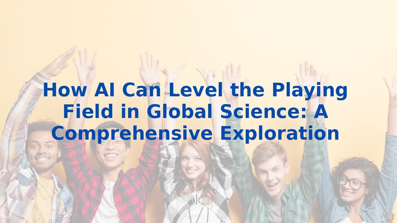 How AI Can Level the Playing Field in Global Science: A Comprehensive Exploration