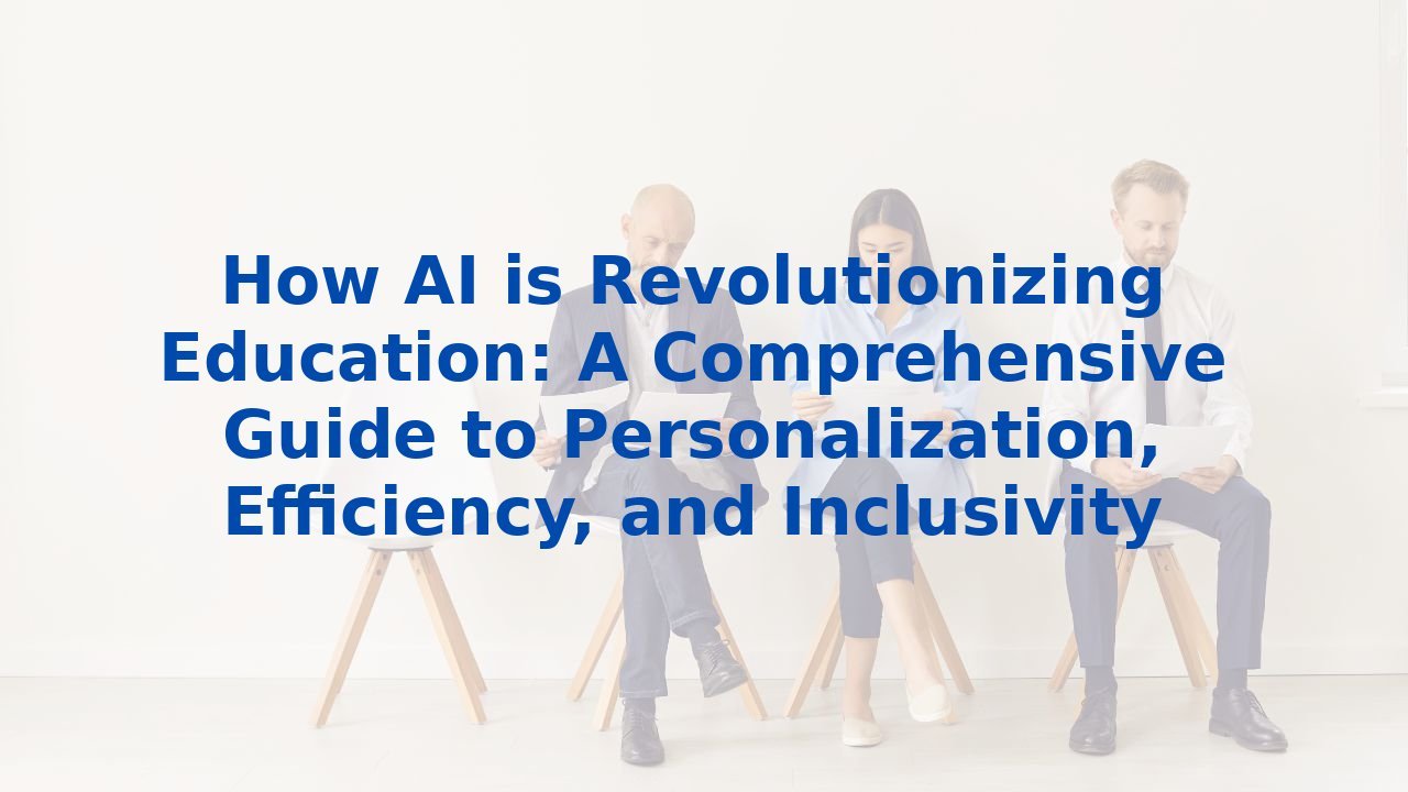 How AI is Revolutionizing Education: A Comprehensive Guide to Personalization, Efficiency, and Inclusivity