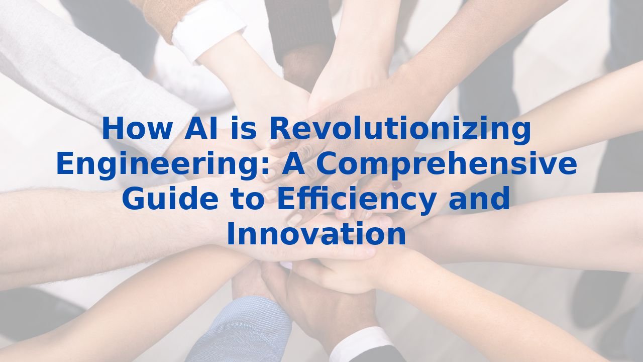 How AI is Revolutionizing Engineering: A Comprehensive Guide to Efficiency and Innovation