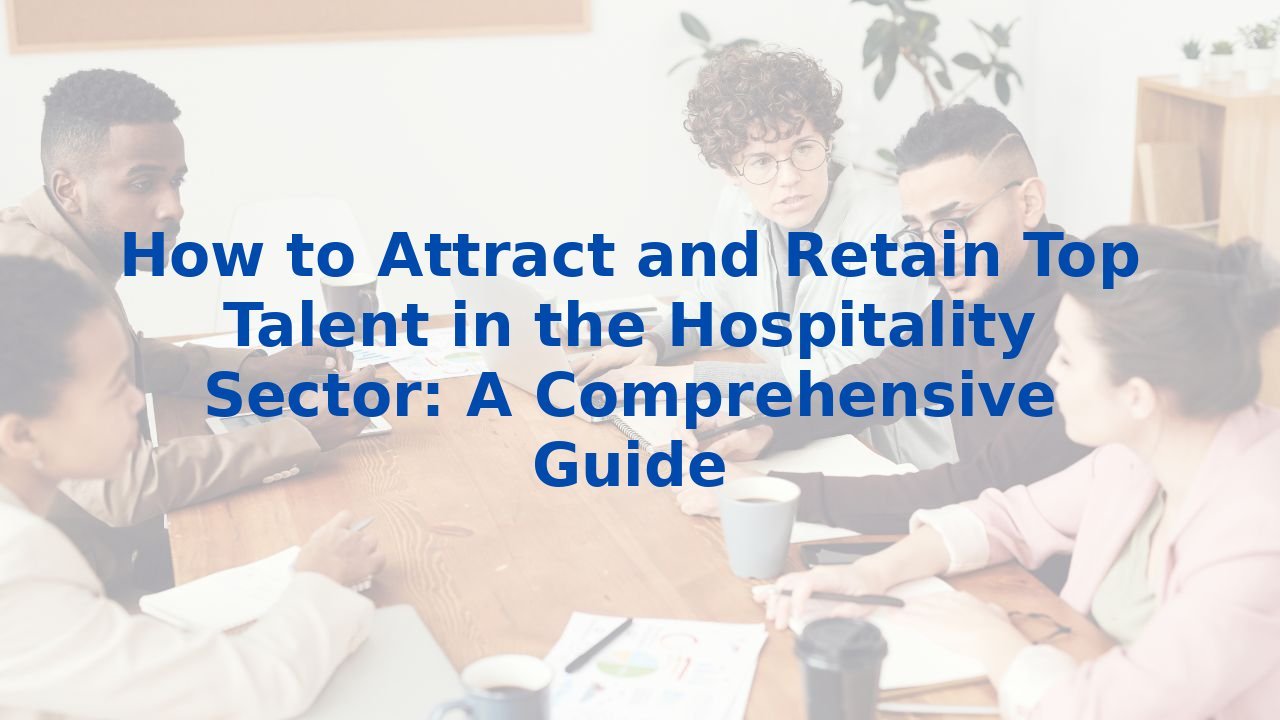 How to Attract and Retain Top Talent in the Hospitality Sector: A Comprehensive Guide