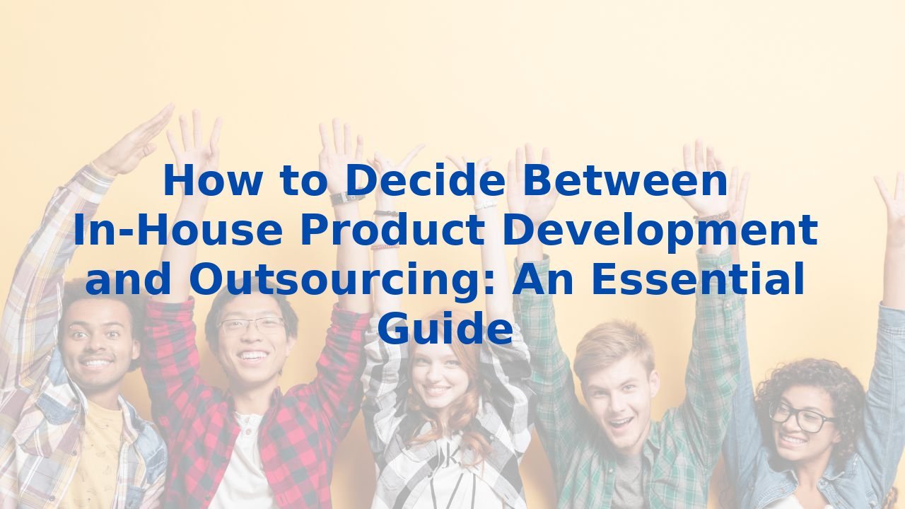 How to Decide Between In-House Product Development and Outsourcing: An Essential Guide
