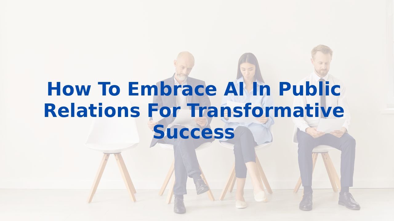 How To Embrace AI In Public Relations For Transformative Success