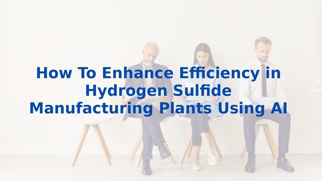 How To Enhance Efficiency in Hydrogen Sulfide Manufacturing Plants Using AI