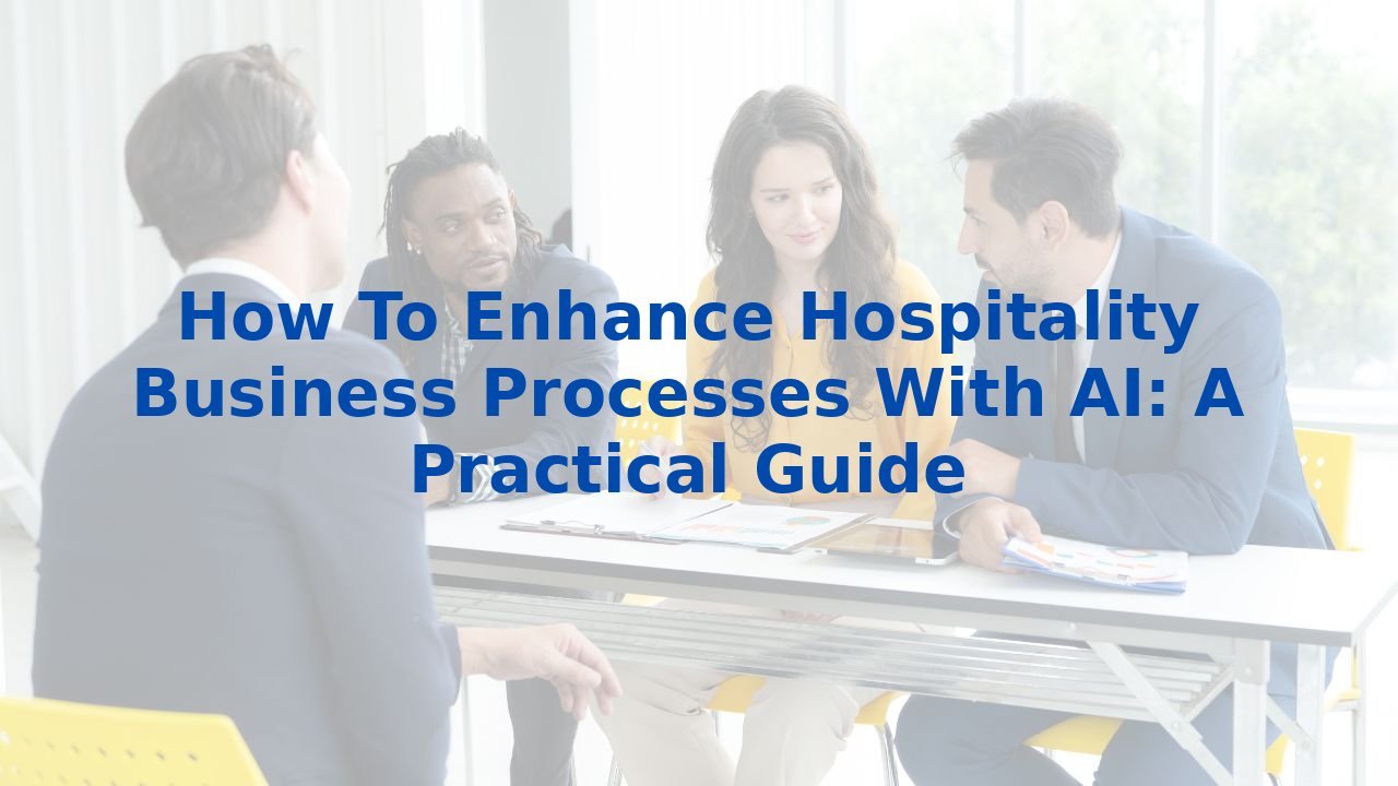 How To Enhance Hospitality Business Processes With AI: A Practical Guide