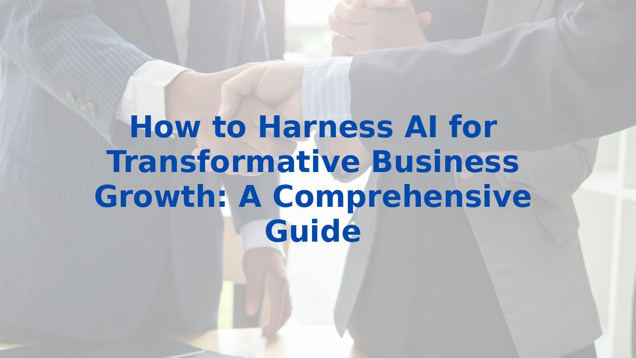 How to Harness AI for Transformative Business Growth: A Comprehensive Guide