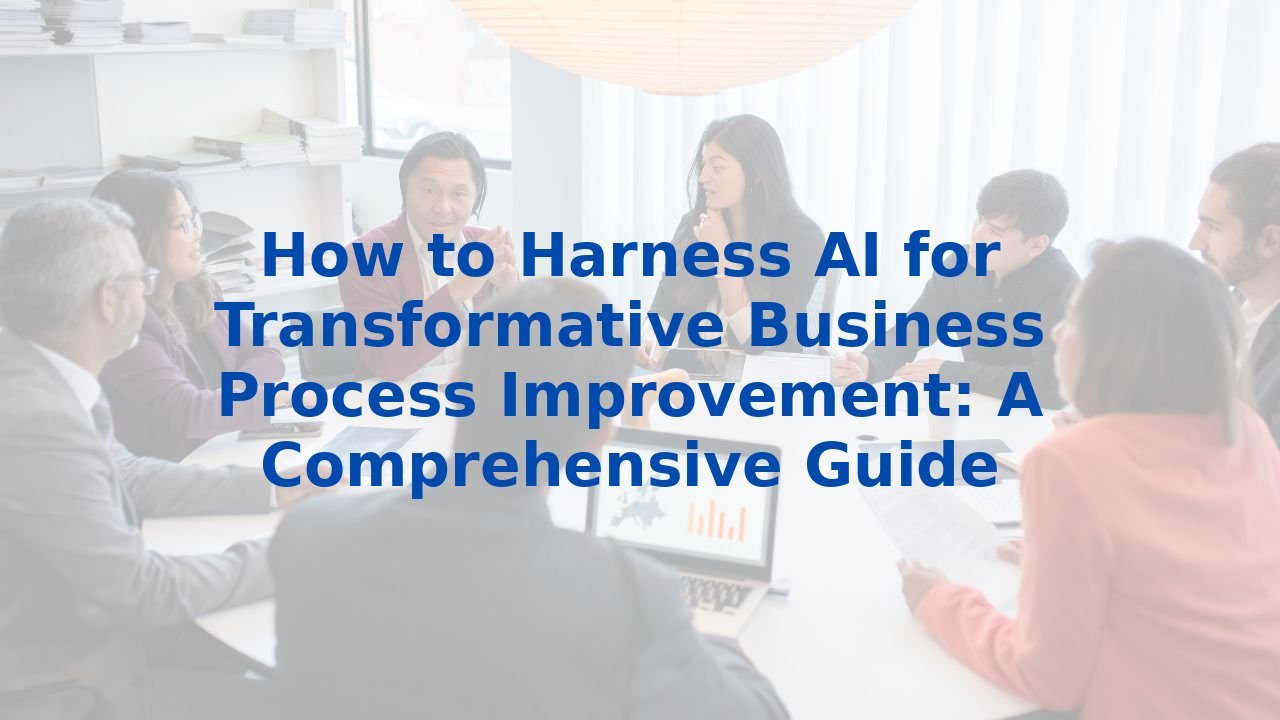 How to Harness AI for Transformative Business Process Improvement: A Comprehensive Guide