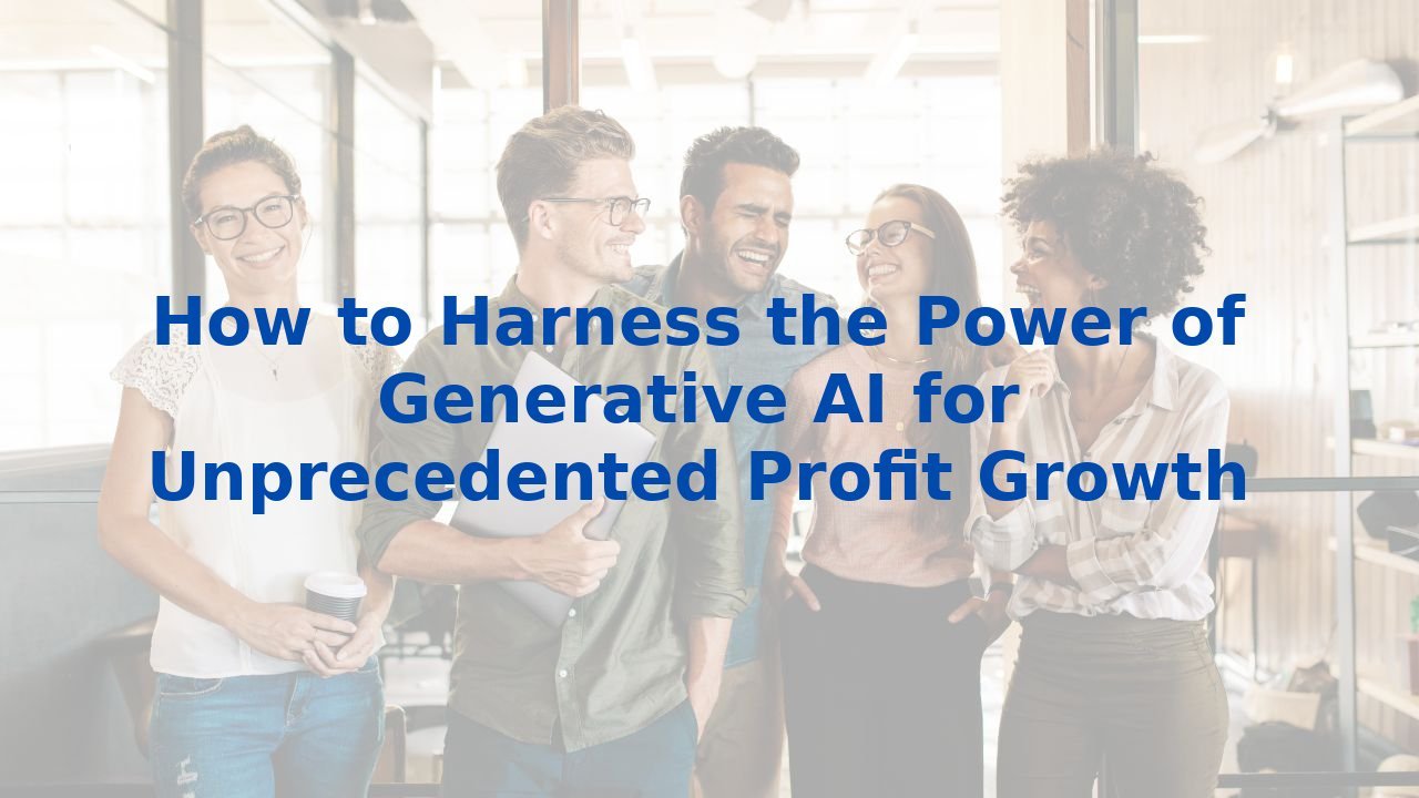 How To Harness The Power Of Generative Ai For Unprecedented Profit Growth 6841