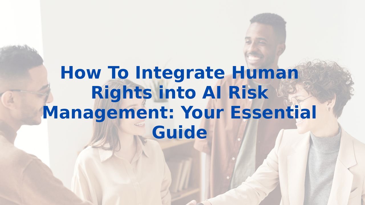 How To Integrate Human Rights into AI Risk Management: Your Essential Guide