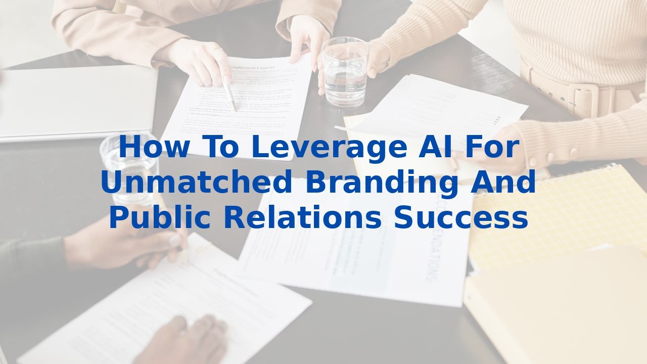 How To Leverage AI For Unmatched Branding And Public Relations Success