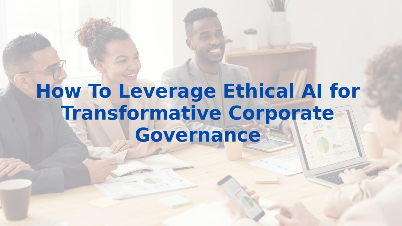 How To Leverage Ethical AI for Transformative Corporate Governance
