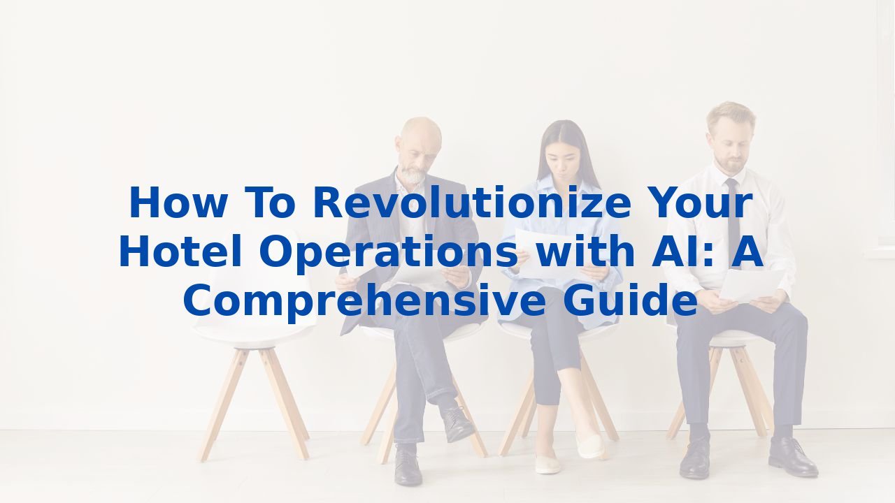 How To Revolutionize Your Hotel Operations with AI: A Comprehensive Guide