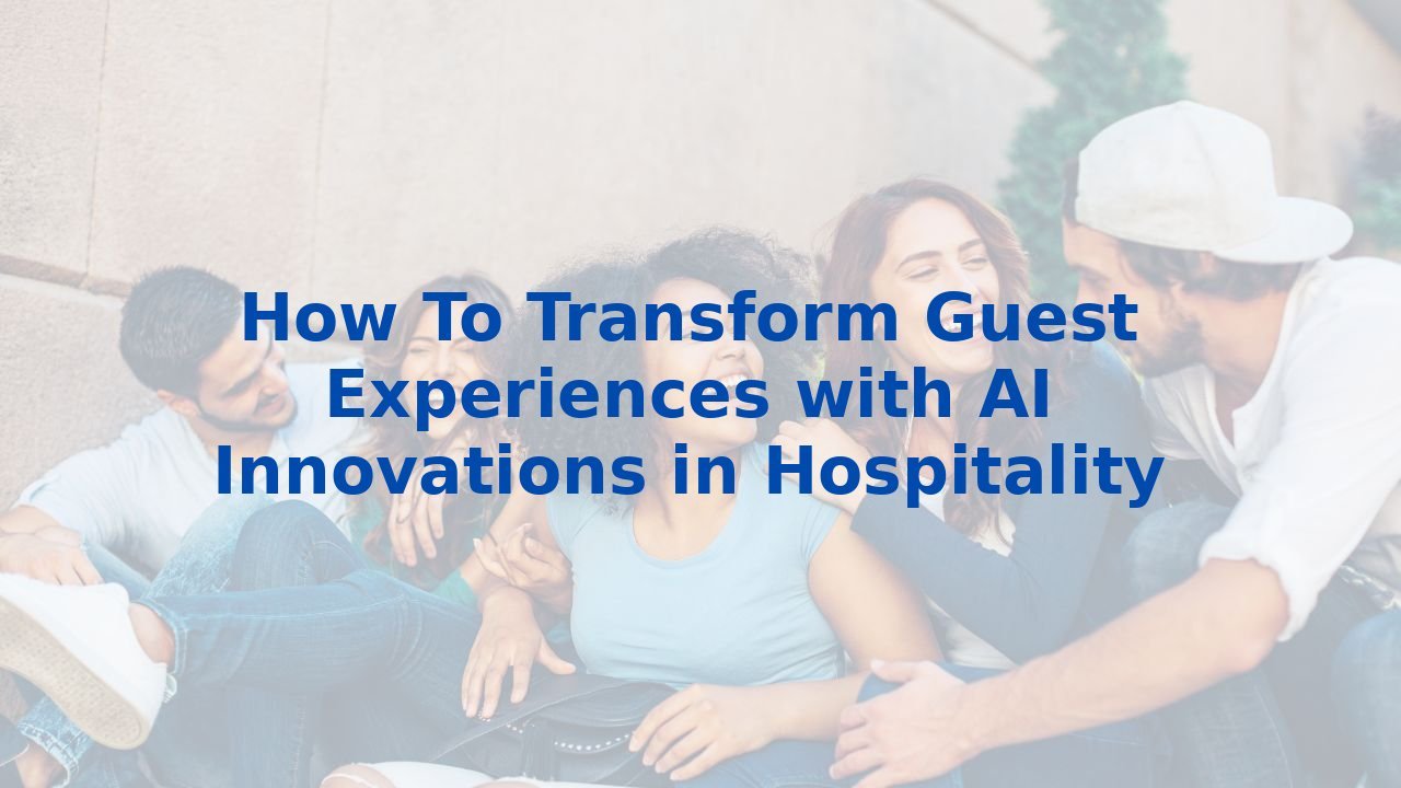 How To Transform Guest Experiences with AI Innovations in Hospitality