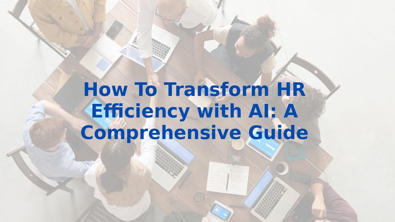 How To Transform HR Efficiency with AI: A Comprehensive Guide