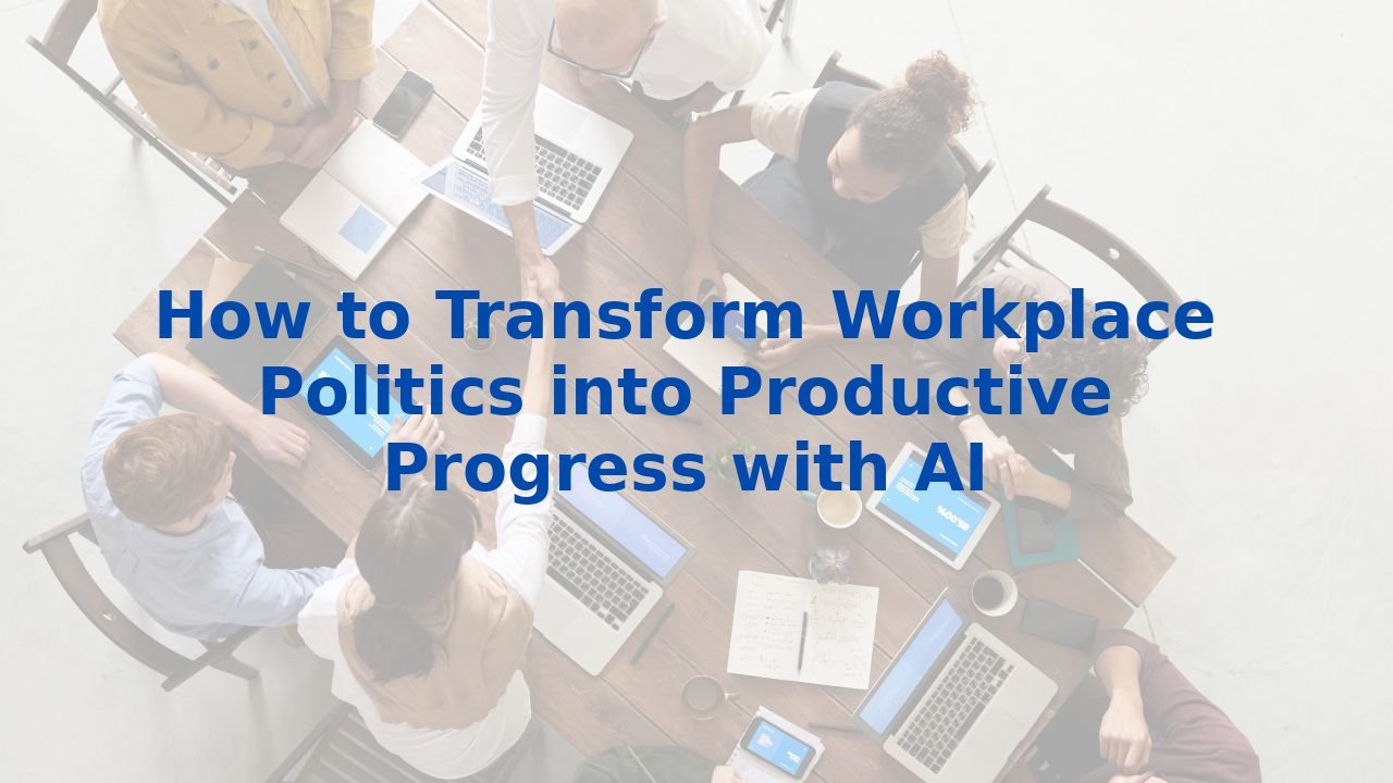 How to Transform Workplace Politics into Productive Progress with AI