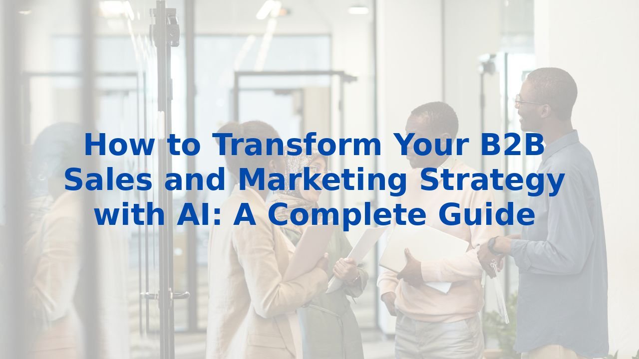 How to Transform Your B2B Sales and Marketing Strategy with AI: A Complete Guide