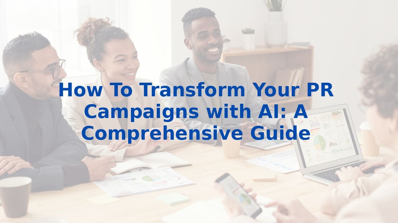 How To Transform Your PR Campaigns with AI: A Comprehensive Guide