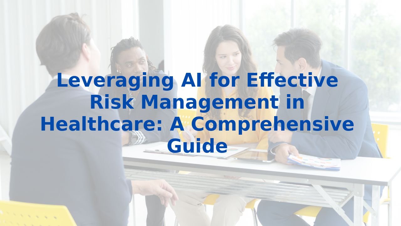 Leveraging AI for Effective Risk Management in Healthcare: A Comprehensive Guide