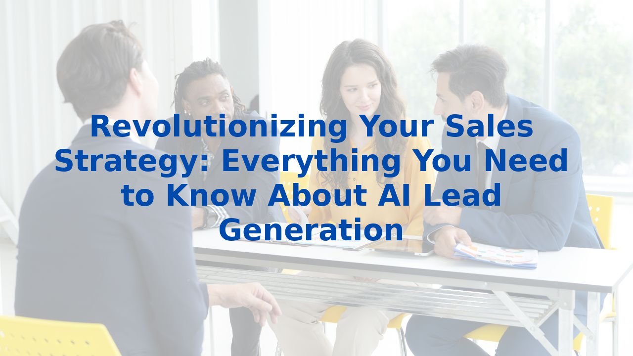 Revolutionizing Your Sales Strategy: Everything You Need to Know About AI Lead Generation