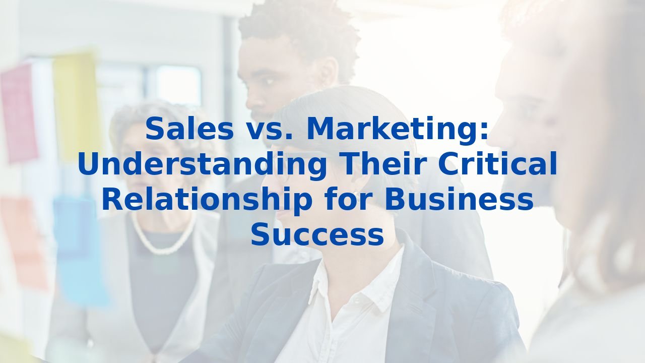 Sales vs. Marketing Understanding Their Critical Relationship for