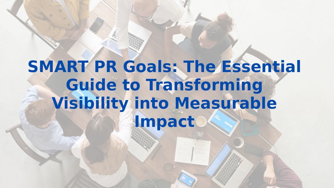 SMART PR Goals: The Essential Guide to Transforming Visibility into Measurable Impact