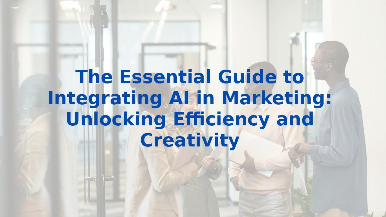 The Essential Guide to Integrating AI in Marketing: Unlocking Efficiency and Creativity