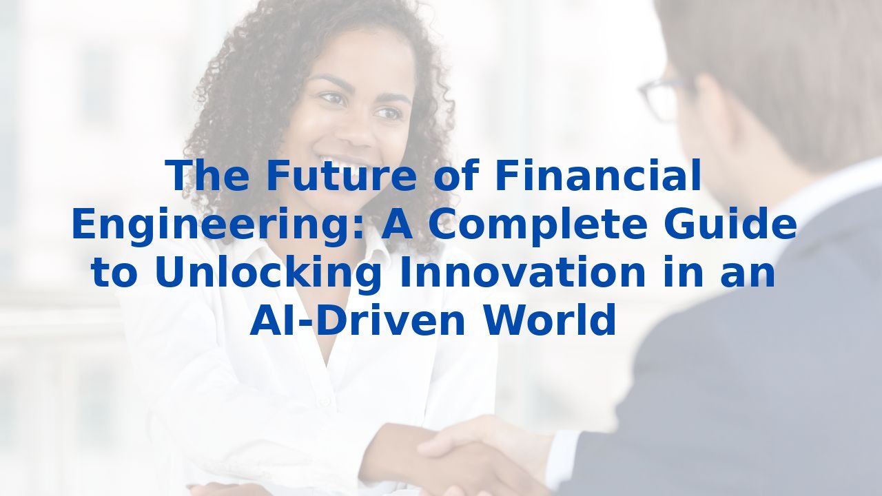 The Future of Financial Engineering: A Complete Guide to Unlocking Innovation in an AI-Driven World