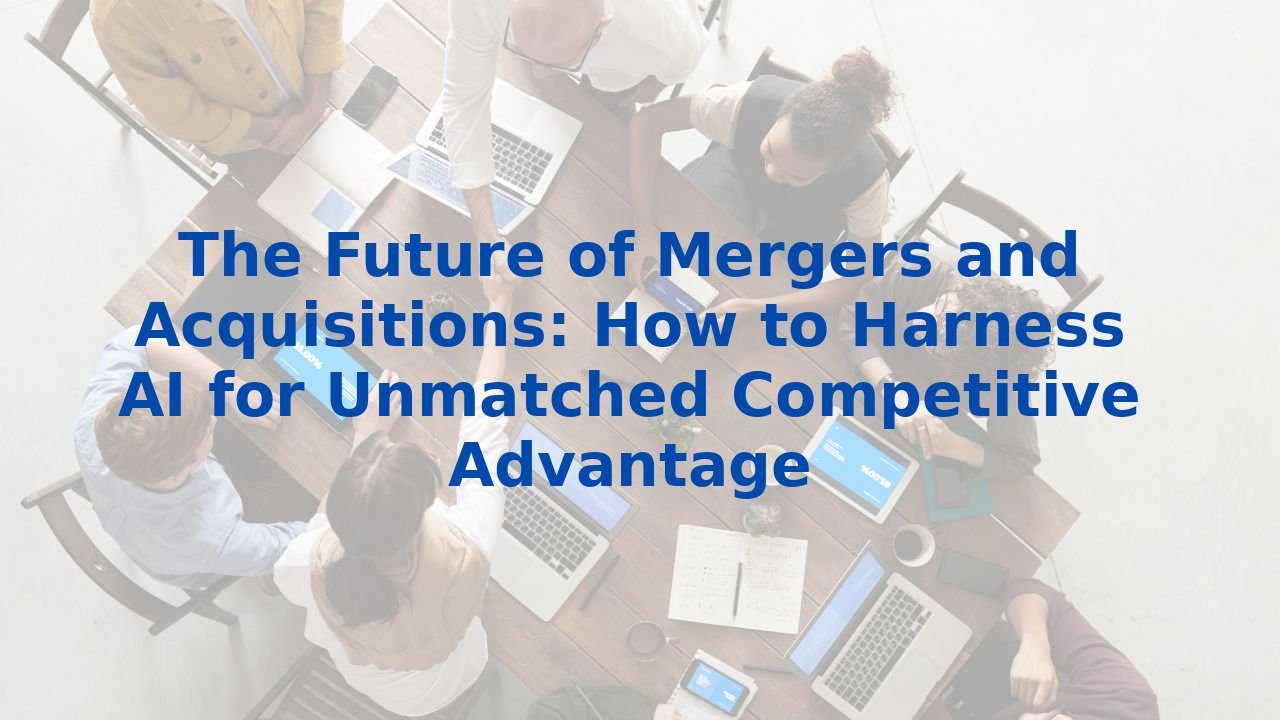 The Future of Mergers and Acquisitions: How to Harness AI for Unmatched Competitive Advantage